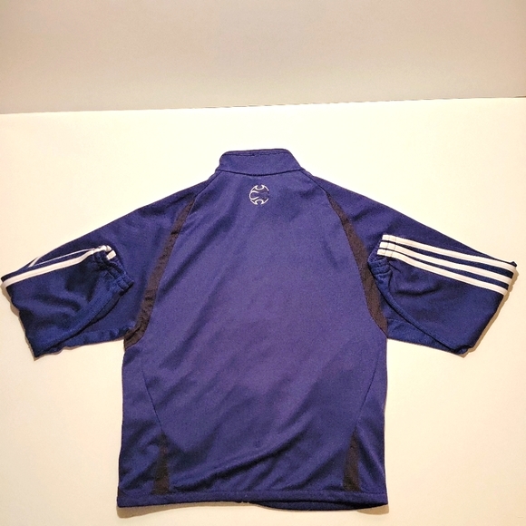 Navy Blue Adidas Track Jacket Women’s Size M full Zip Up. Wind breaker - Picture 2 of 9